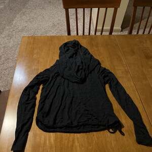 Cabi Recess Topper Cowl Neck Hoodie Black
